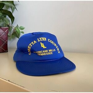 Loretta Lynn Coal Country Snapback Cap‎ One Size Fits All Blue Mesh Trucker